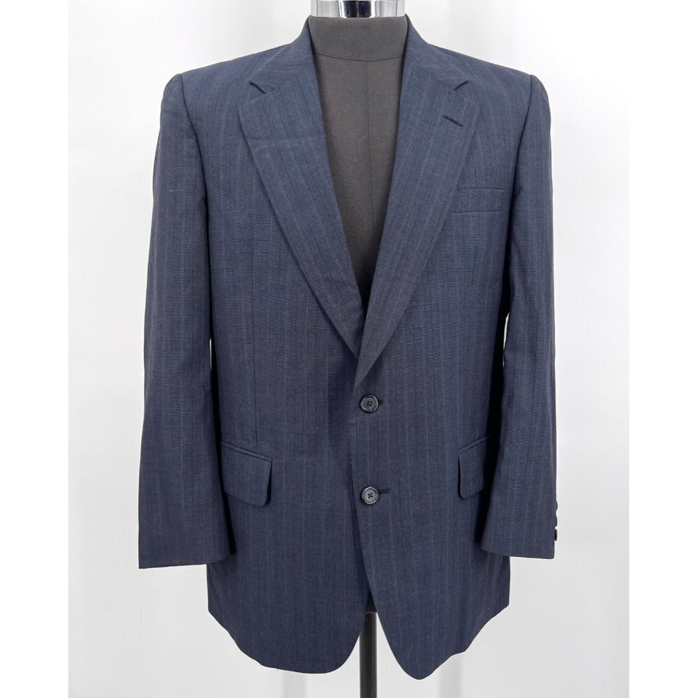 Burberry Navy Blue Suit Jacket Wool Blazer Saks Fifth‎ Avenue